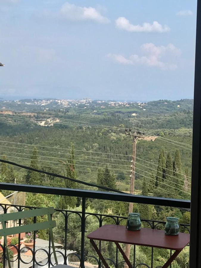 Schoenes Familienappartement In Pelekas, Corfu Mit Meerblick Exterior photo