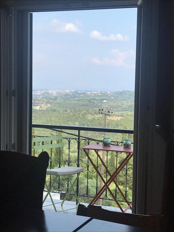 Schoenes Familienappartement In Pelekas, Corfu Mit Meerblick Exterior photo
