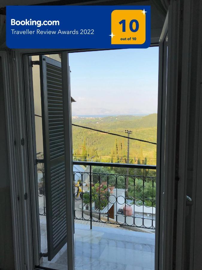Schoenes Familienappartement In Pelekas, Corfu Mit Meerblick Exterior photo