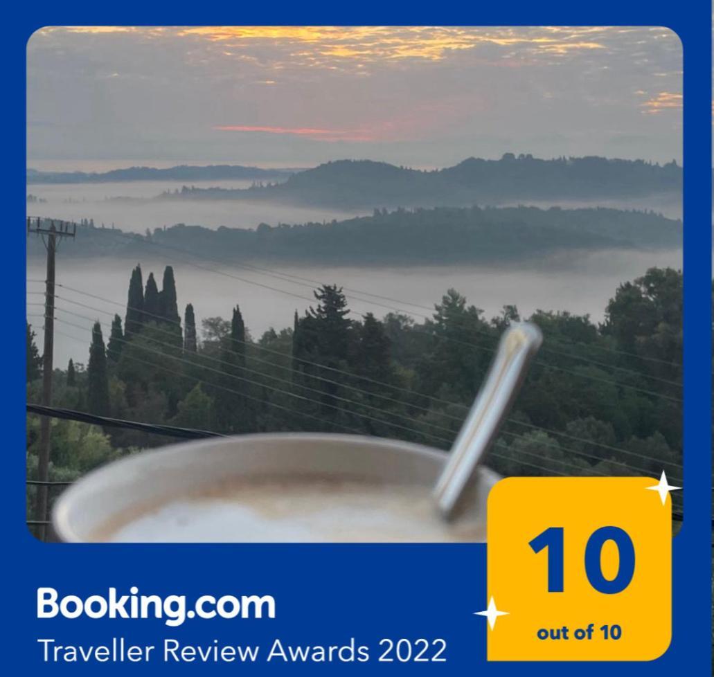 Schoenes Familienappartement In Pelekas, Corfu Mit Meerblick Exterior photo
